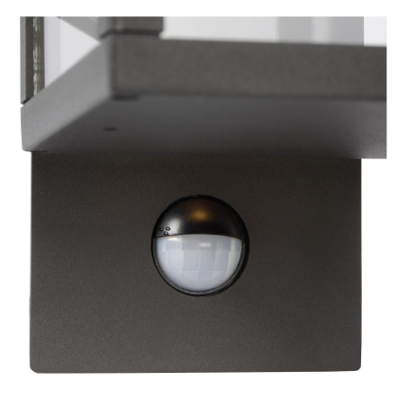 Lucide CLAIRETTE - Applique murale Intérieur/Extérieur - LED - 1x13W 3000K - IP54- Détecteur De Mouvement & Jour/Nuit -