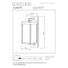 Lucide CLAIRETTE - Applique murale Intérieur/Extérieur - LED - 1x13W 3000K - IP54- Détecteur De Mouvement & Jour/Nuit -