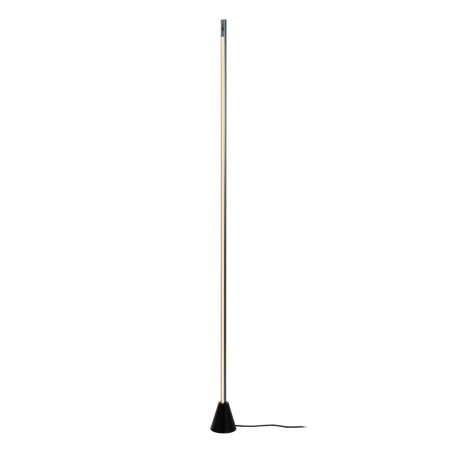Lucide EQUINOX - Lampadaire - LED Dim. - CCT - 1x26W 2700K/4000K - Détecteur à balayage manuel - Fer gris - Vibes