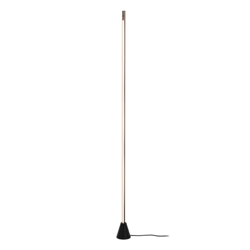 Lucide EQUINOX - Lampadaire - LED Dim. - CCT - 1x26W 2700K/4000K - Détecteur à balayage manuel - Café - Vibes