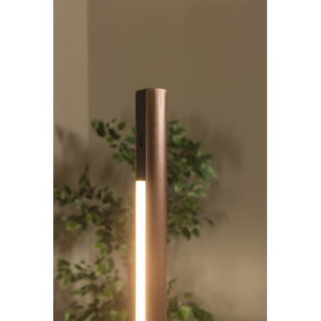 Lucide EQUINOX - Lampadaire - LED Dim. - CCT - 1x26W 2700K/4000K - Détecteur à balayage manuel - Café - Vibes