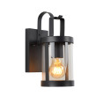 Lucide LINDELO - Applique murale Intérieur/Extérieur - 1xE27 - IP23 - Noir