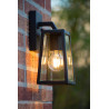 Lucide MATSLOT - Applique murale Intérieur/Extérieur - 1xE27 - IP23 - Noir - L 14,2 x P 13 x H 24,6 cm