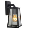 Lucide MATSLOT - Applique murale Intérieur/Extérieur - 1xE27 - IP23 - Noir - L 14,2 x P 13 x H 24,6 cm