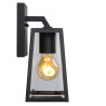 Lucide MATSLOT - Applique murale Intérieur/Extérieur - 1xE27 - IP23 - Noir - L 14,2 x P 13 x H 24,6 cm