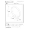 Lucide JEREL - Borne extérieur - Ø 40 cm - LED - 1x5W 3000K - IP54 - Noir