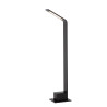 Lucide LAWFORD - Borne extérieur - LED - 1x6W 3000K - IP54 - Noir - L 15 x P 9,5 x H 60 cm
