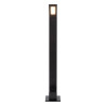 Lucide LAWFORD - Borne extérieur - LED - 1x6W 3000K - IP54 - Noir - L 15 x P 9,5 x H 60 cm
