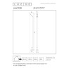 Lucide LAWFORD - Borne extérieur - LED - 1x6W 3000K - IP54 - Noir - L 15 x P 9,5 x H 60 cm