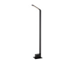 Lucide LAWFORD - Borne extérieur - LED - 1x6W 3000K - IP54 - Noir - L 15 x P 9,5 x H 80,5 cm