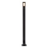 Lucide LAWFORD - Borne extérieur - LED - 1x6W 3000K - IP54 - Noir - L 15 x P 9,5 x H 80,5 cm