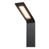 Lucide LAWFORD - Borne extérieur - LED - 1x6W 3000K - IP54 - Noir - L 15 x P 9,5 x H 80,5 cm