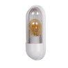 Lucide CAPSULE - Applique murale Intérieur/Extérieur - 1xE27 - IP54 - Blanc