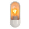 Lucide CAPSULE - Applique murale Intérieur/Extérieur - 1xE27 - IP54 - Blanc