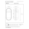 Lucide CAPSULE - Applique murale Intérieur/Extérieur - 1xE27 - IP54 - Blanc