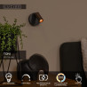 Lucide TONI - Spot mural / Applique mural Rechargeable - Batterie/Piles - Ø 8,1 cm - LED Dim. - CCT - 1x2W - Réf. 29933/02/96