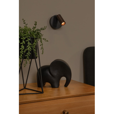 Lucide TONI - Spot mural / Applique mural Rechargeable - Batterie/Piles - Ø 8,1 cm - LED Dim. - CCT - 1x2W - Réf. 29933/02/96