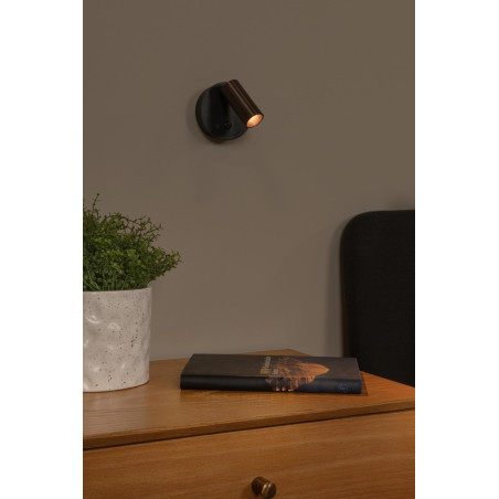 Lucide TONI - Spot mural / Applique mural Rechargeable - Batterie/Piles - Ø 8,1 cm - LED Dim. - CCT - 1x2W - Réf. 29934/02/15
