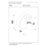 Lucide TONI - Spot mural / Applique mural Rechargeable - Batterie/Piles - Ø 8,1 cm - LED Dim. - CCT - 1x2W - Réf. 29934/02/15