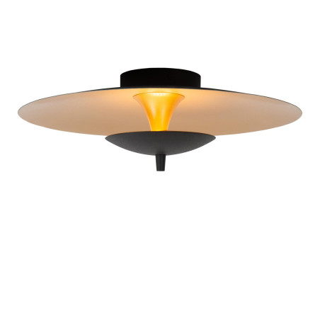 Lucide VULCAN - Plafonnier - Ø 35 cm - LED Dim. - 1x9W 3000K - Noir