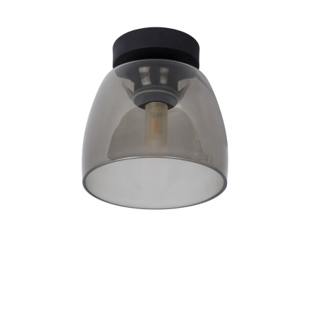 Lucide TYLER - Plafonnier Salle de bains - Ø 16,1 cm - 1xG9 - IP44 - Noir