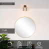Lucide TYLER - Plafonnier Salle de bains - Ø 16,1 cm - 1xG9 - IP44 - Noir