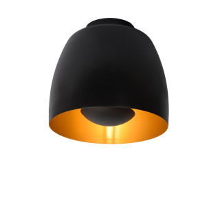 Lucide NOLAN - Plafonnier - Ø 24 cm - 1xE27 - Noir