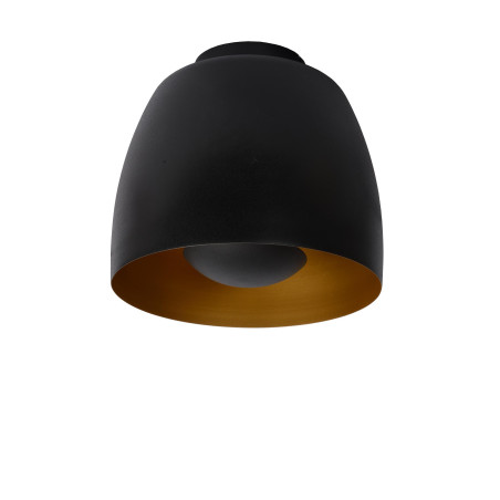 Lucide NOLAN - Plafonnier - Ø 24 cm - 1xE27 - Noir