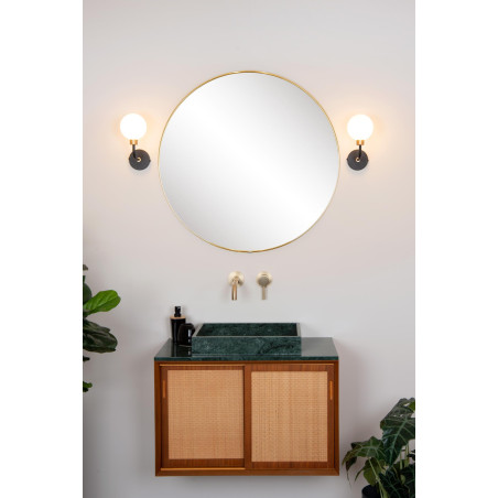 Lucide BEREND - Applique murale Salle de bains - 1xG9 - IP44 - Noir
