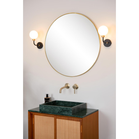 Lucide BEREND - Applique murale Salle de bains - 1xG9 - IP44 - Noir