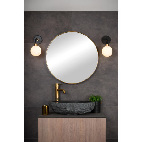 Lucide BEREND - Applique murale Salle de bains - 1xG9 - IP44 - Noir