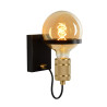 Lucide OTTELIEN - Applique murale - Ø 17,7 cm - 1xE27 - Noir