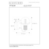 Lucide OTTELIEN - Applique murale - Ø 17,7 cm - 1xE27 - Noir