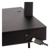 Lucide GREGORY - Lampe de chevet / Applique mural - 1xE27 - Point de rechargement USB - Noir