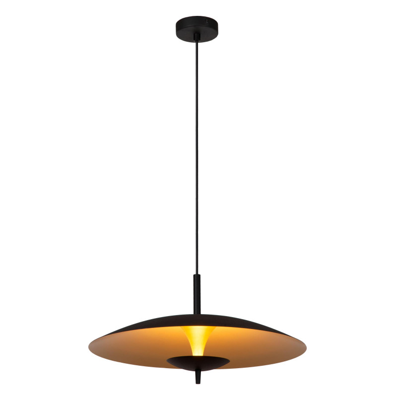Lucide VULCAN - Suspension - Ø 47 cm - LED Dim. - 1x9W 3000K - Noir