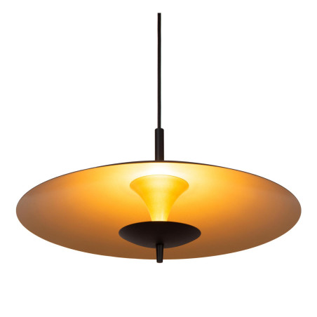 Lucide VULCAN - Suspension - Ø 47 cm - LED Dim. - 1x9W 3000K - Noir