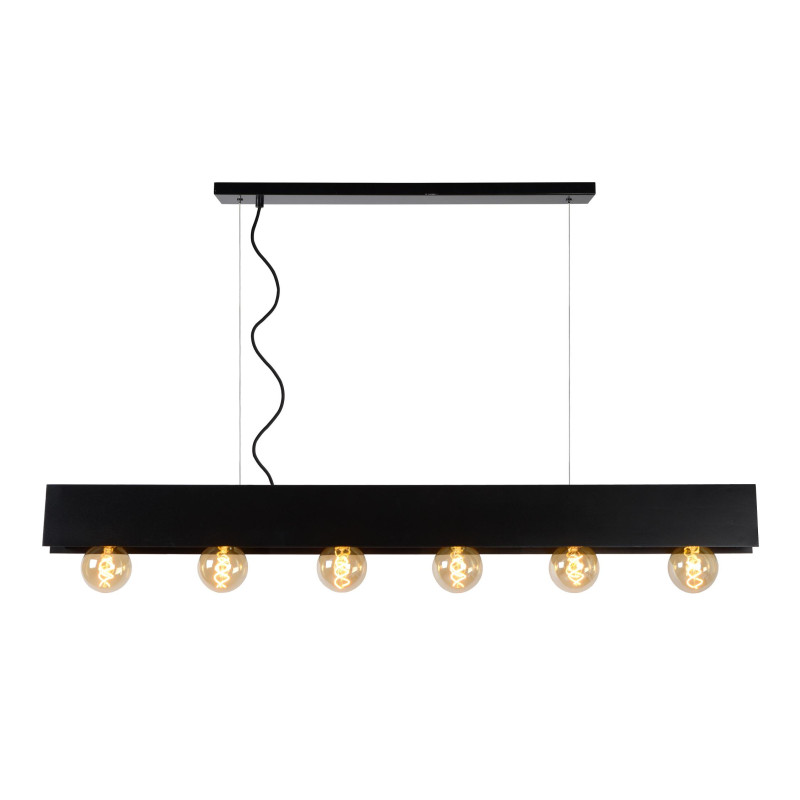 Lucide SURTUS - Suspension - 6xE27 - Noir