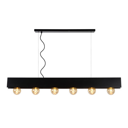 Lucide SURTUS - Suspension - 6xE27 - Noir