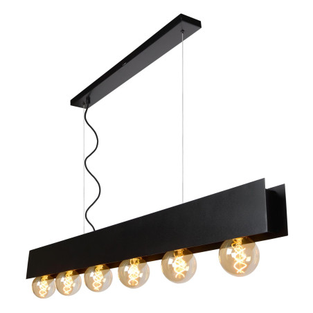 Lucide SURTUS - Suspension - 6xE27 - Noir