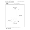 Lucide NOLAN - Suspension - Ø 24 cm - 1xE27 - Noir