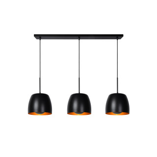 Lucide NOLAN - Suspension - 3xE27 - Noir