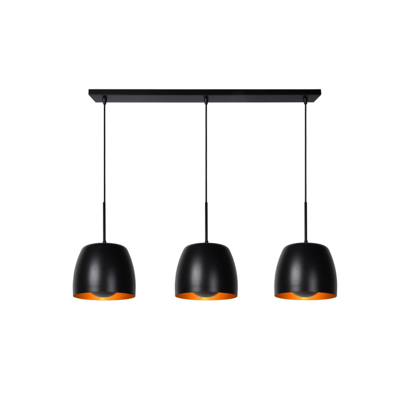 Lucide NOLAN - Suspension - 3xE27 - Noir