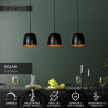 Lucide NOLAN - Suspension - 3xE27 - Noir