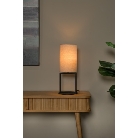 Lucide HERMAN - Lampe de table - Ø 20 cm - 1xE27 - Crème