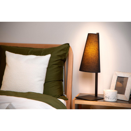 Lucide GREGORY - Lampe de table - 1xE27 - Noir