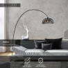 Lucide MESH - Lampadaire arceau - 1xE27 - Noir