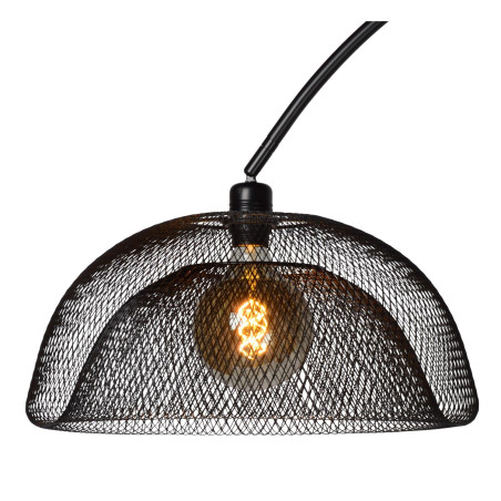 Lucide MESH - Lampadaire arceau - 1xE27 - Noir