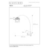 Lucide MESH - Lampadaire arceau - 1xE27 - Noir