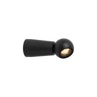 Lucide IPSOS - Applique murale Salle de bains - LED - 1x6W 2700K - IP54 - Noir
