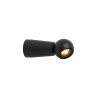 Lucide IPSOS - Applique murale Salle de bains - LED - 1x6W 2700K - IP54 - Noir